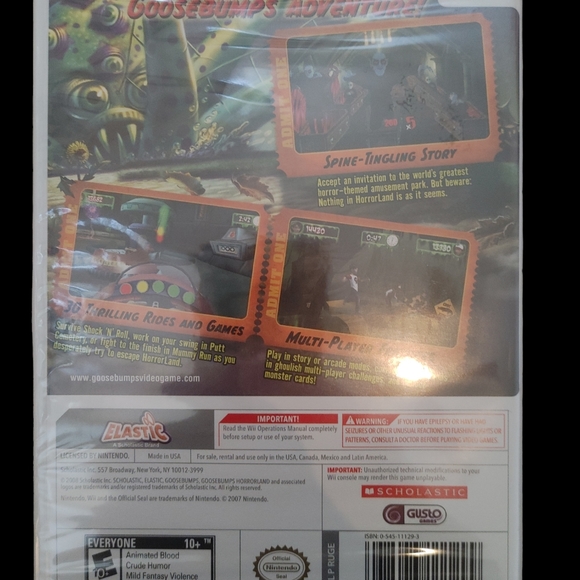 New Goosebumps Horrorlabd wii game sealed - Picture 2 of 2